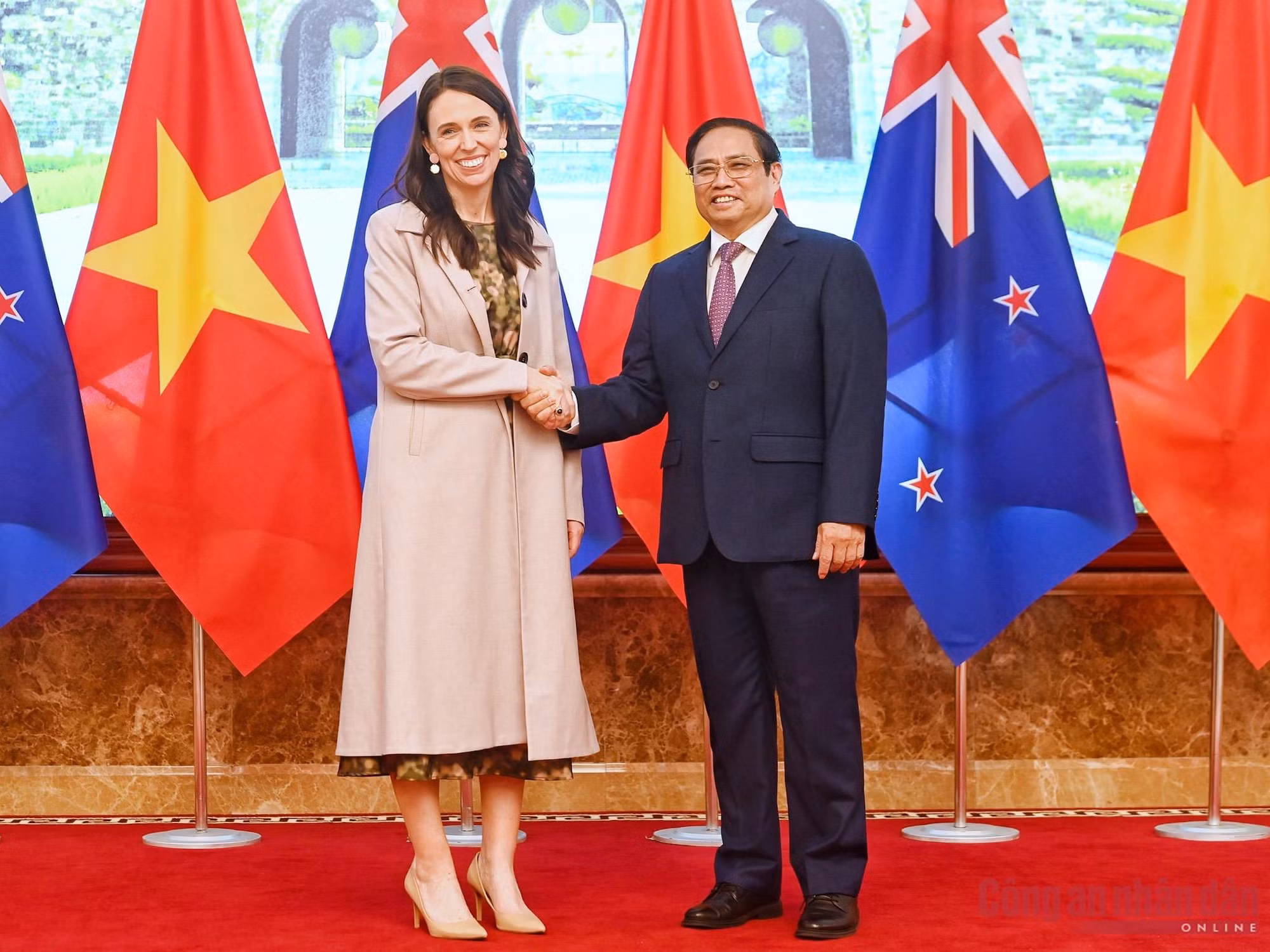 Thủ tướng New Zealand tới thăm chính thức Việt Nam ảnh 3 Thủ tướng New Zealand tới thăm chính thức Việt Nam -0