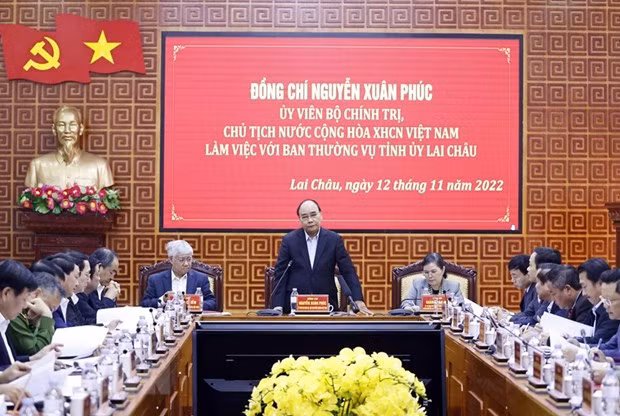 Chủ tịch nước: Giảm nghèo bền vững là nhiệm vụ trọng tâm của Lai Châu -0