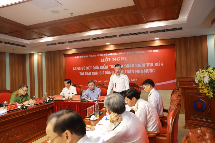 Đồng chí Đaị tướng Tô Lâm chủ trì Hội nghị công bố kết quả kiểm tra của Đoàn kiểm tra số 4 tại Ban cán sự đảng Kiểm toán Nhà nước -0