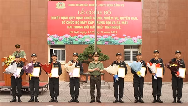 Ra mắt 2 Trung đội đặc biệt tinh nhuệ của Bộ Tư lệnh Cảnh vệ