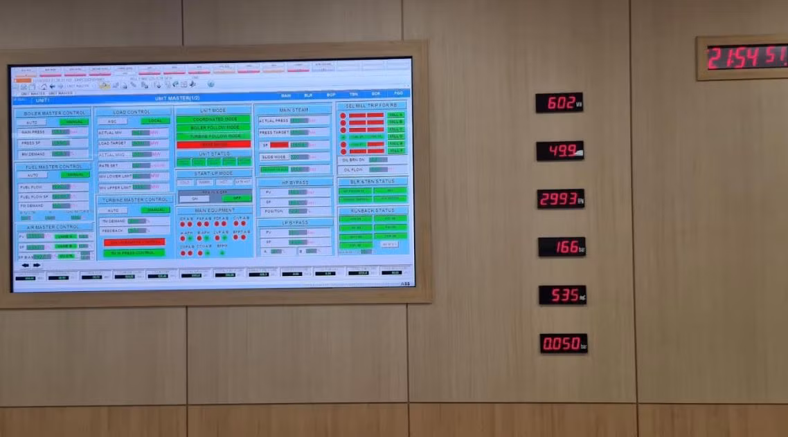 Tổ máy số 1 Nhà máy Nhiệt điện Thái Bình 2 nâng công suất để chạy thử vượt công suất phát tối đa theo thiết kế trong hợp đồng EPC -0
