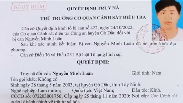 Truy nã kẻ cố ý gây thương tích nguy hiểm