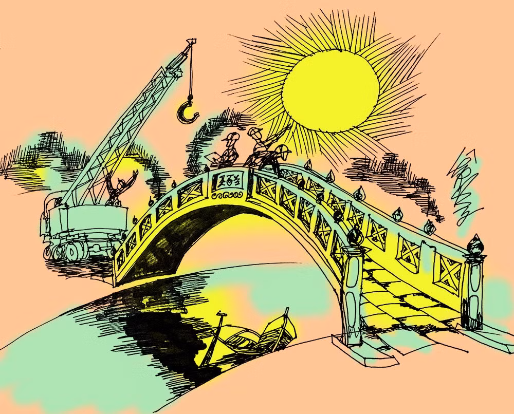 Cây cầu cổ bị mất cắp -0