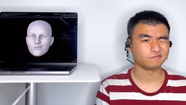 Thiết bị đeo dùng sóng siêu âm tái tạo biểu cảm khuôn mặt