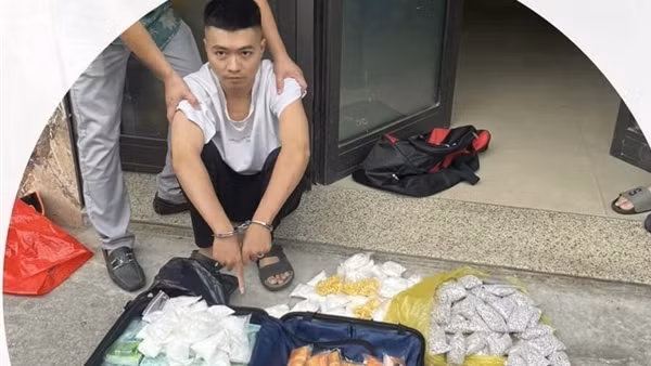 Ngụy trang ma túy tổng hợp trong các túi bột rau má