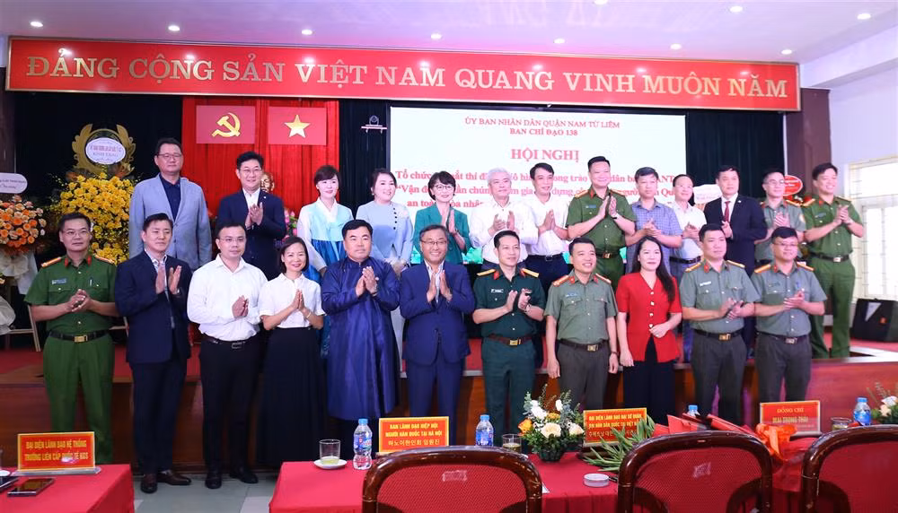 Tạo thế trận an ninh nhân dân vững chắc trong cộng đồng người Hàn Quốc trên địa bàn quận Nam Từ Liêm -0