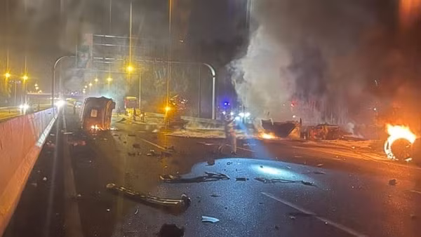 Phát hiện thi thể trong vụ cháy xe bồn trên cao tốc Hà Nội - Hải Phòng