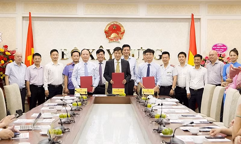 Báo Xây dựng, Báo Bảo vệ Pháp luật và Báo Thanh tra ký kết Biên bản ghi nhớ hợp tác -0