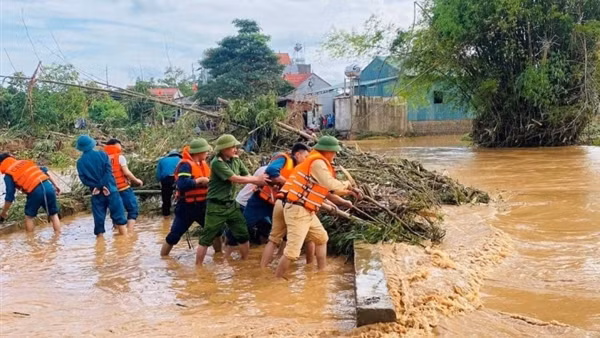 Công điện của Bộ Công an về ứng phó đợt mưa lớn ở miền Bắc