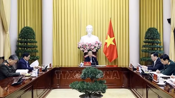 Phiên họp thứ tư Hội đồng Quốc phòng và An ninh nhiệm kỳ 2021 - 2026
