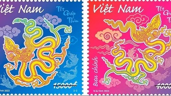 Phát hành bộ tem bưu chính "Tết Giáp Thìn" 2024