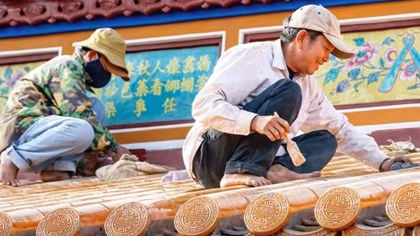 Để không làm biến dạng di tích sau khi trùng tu