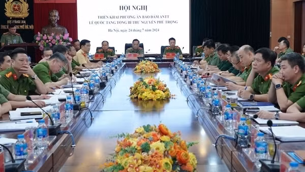 Triển khai phương án đảm bảo an ninh, trật tự Lễ Quốc tang Tổng Bí thư Nguyễn Phú Trọng