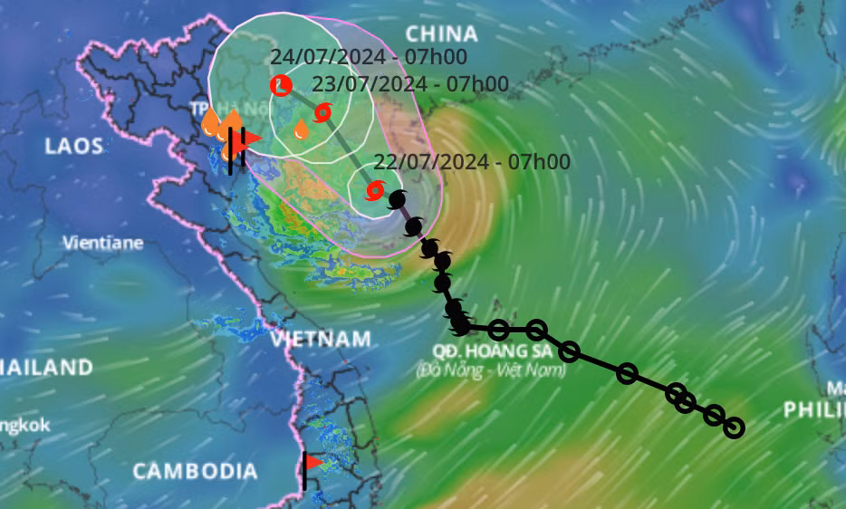  Mưa do bão số 2, Nguy cơ lũ lớn -0