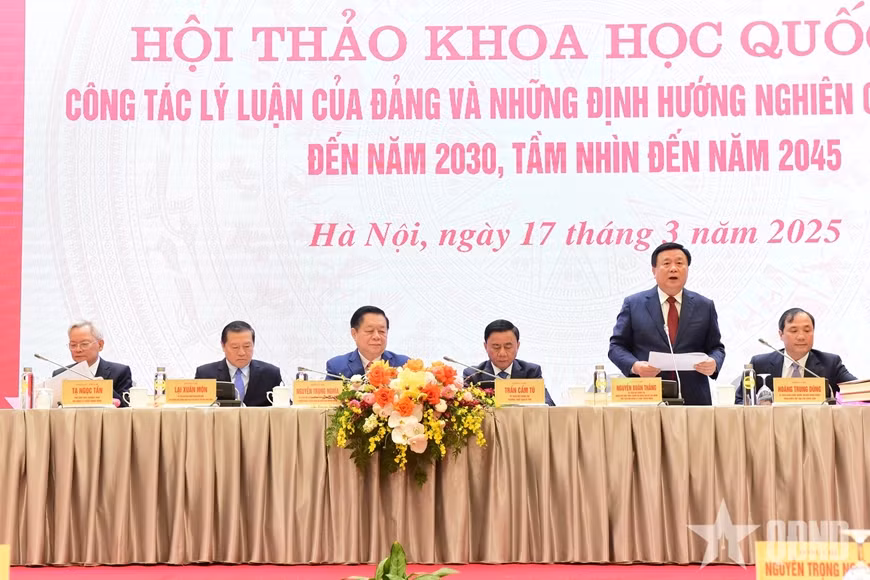 Hội thảo quốc gia “Công tác lý luận của Đảng và những định hướng nghiên cứu quan trọng đến năm 2030, tầm nhìn đến năm 2045” -0