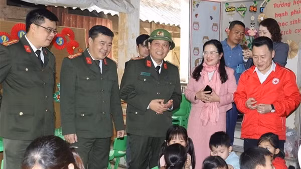 Bộ Công an hỗ trợ xây dựng điểm trường mầm non tại xã đặc biệt khó khăn tỉnh Tuyên Quang