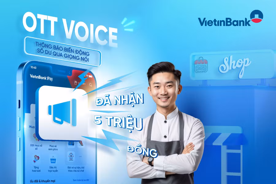 VietinBank iPay Mobile chính thức ra mắt tính năng OTT Voice -0