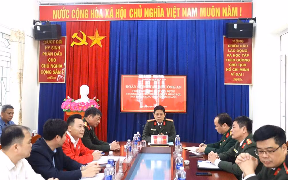 Bộ Công an hỗ trợ xây dựng điểm trường mầm non tại xã đặc biệt khó khăn tỉnh Tuyên Quang -0