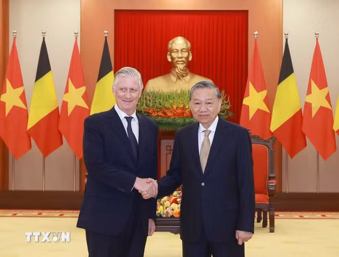 Tổng Bí thư Tô Lâm tiếp Nhà Vua Vương quốc Bỉ Philippe -0