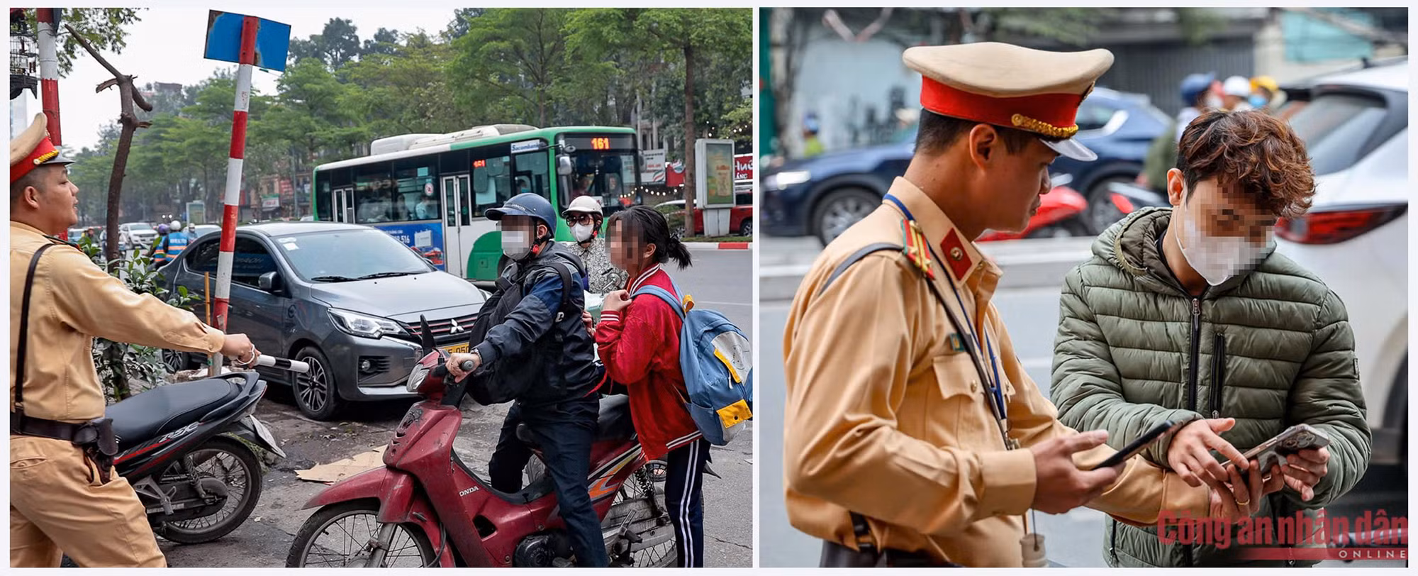 Kiên trì xử lý học sinh vi phạm giao thông trên địa bàn Thủ đô -1