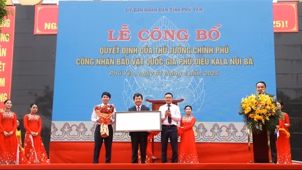 Phú Yên công bố quyết định công nhận bảo vật quốc gia Phù điêu Kala Núi Bà