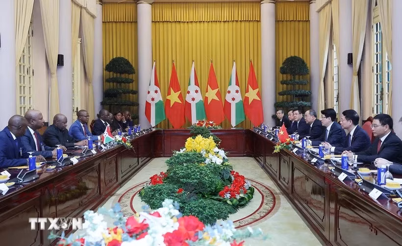 Chủ tịch nước Lương Cường: Việt Nam luôn coi trọng quan hệ hữu nghị với Burundi -0