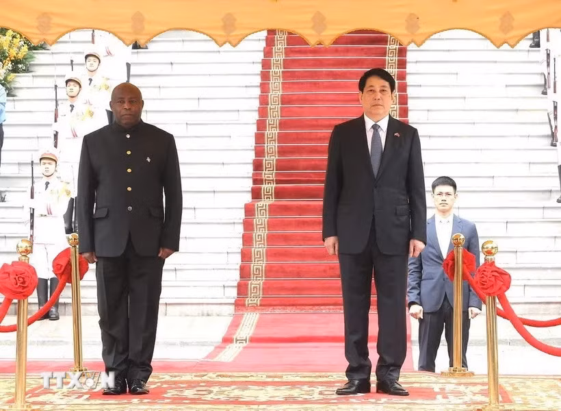 Chủ tịch nước Lương Cường chủ trì lễ đón chính thức Tổng thống Burundi -0