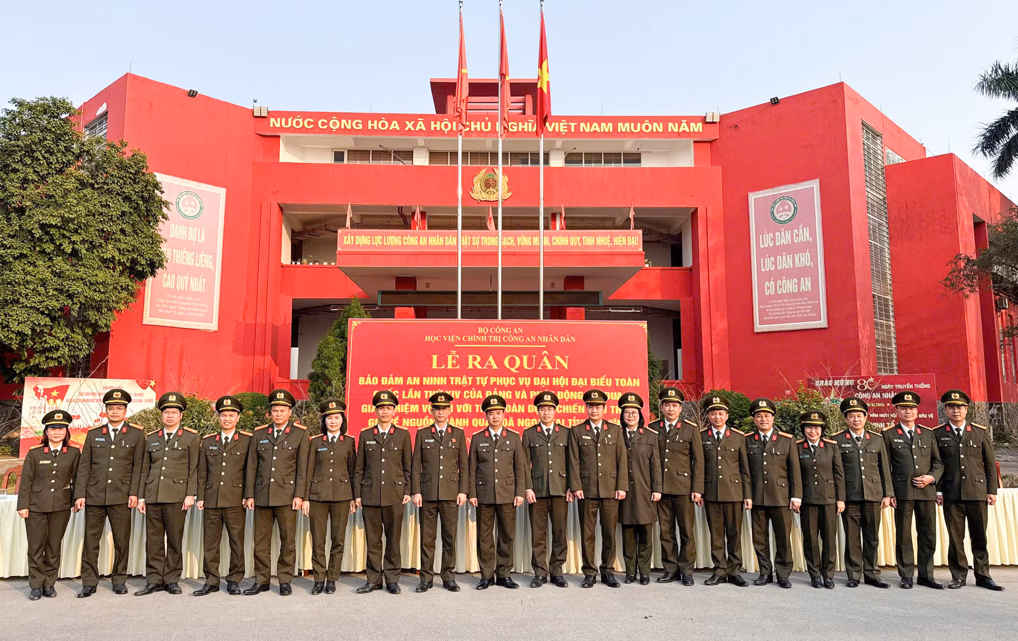 Học viện Chính trị CAND ra quân bảo đảm ANTT Đại hội XIV của Đảng -0