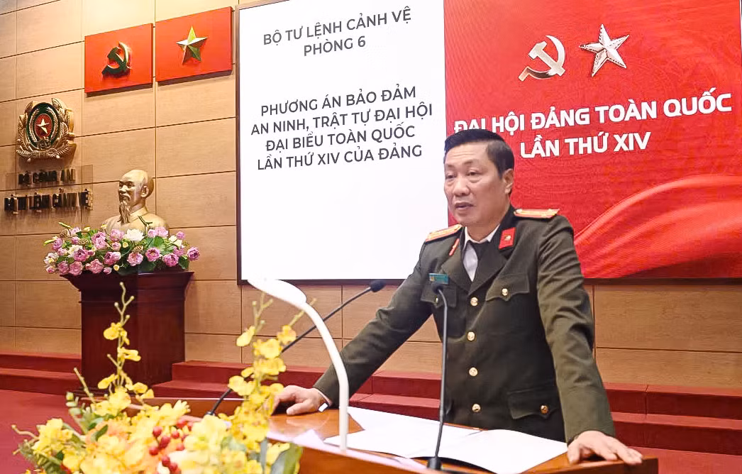 Tập huấn nghiệp vụ cho CBCS Cảnh vệ tham gia bảo vệ Đại hội XIV của Đảng -0