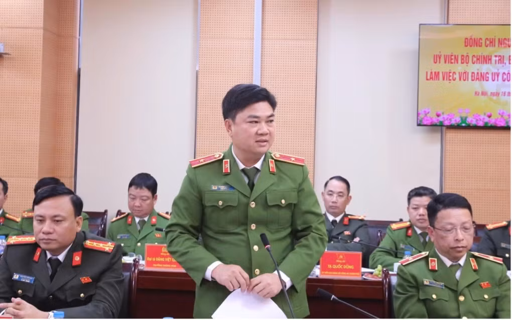 Bí thư Thành ủy Hà Nội làm việc với Đảng ủy Công an thành phố Hà Nội -0