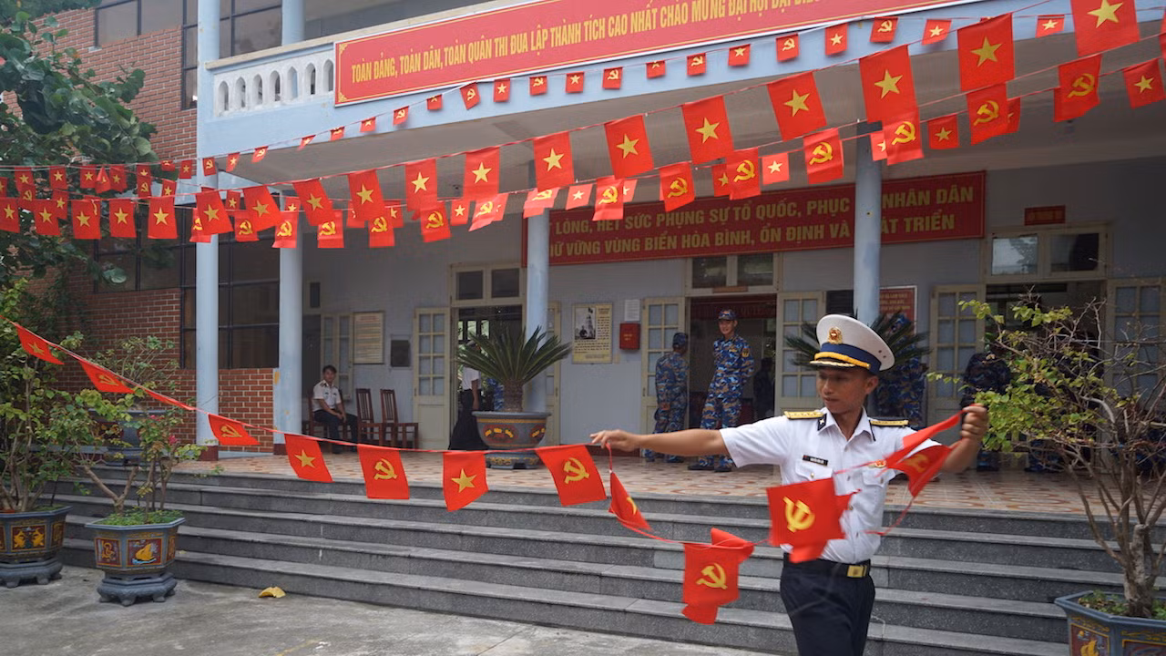 Quân và dân Trường Sa hướng về Đại hội toàn quốc lần thứ XIV của Đảng -0