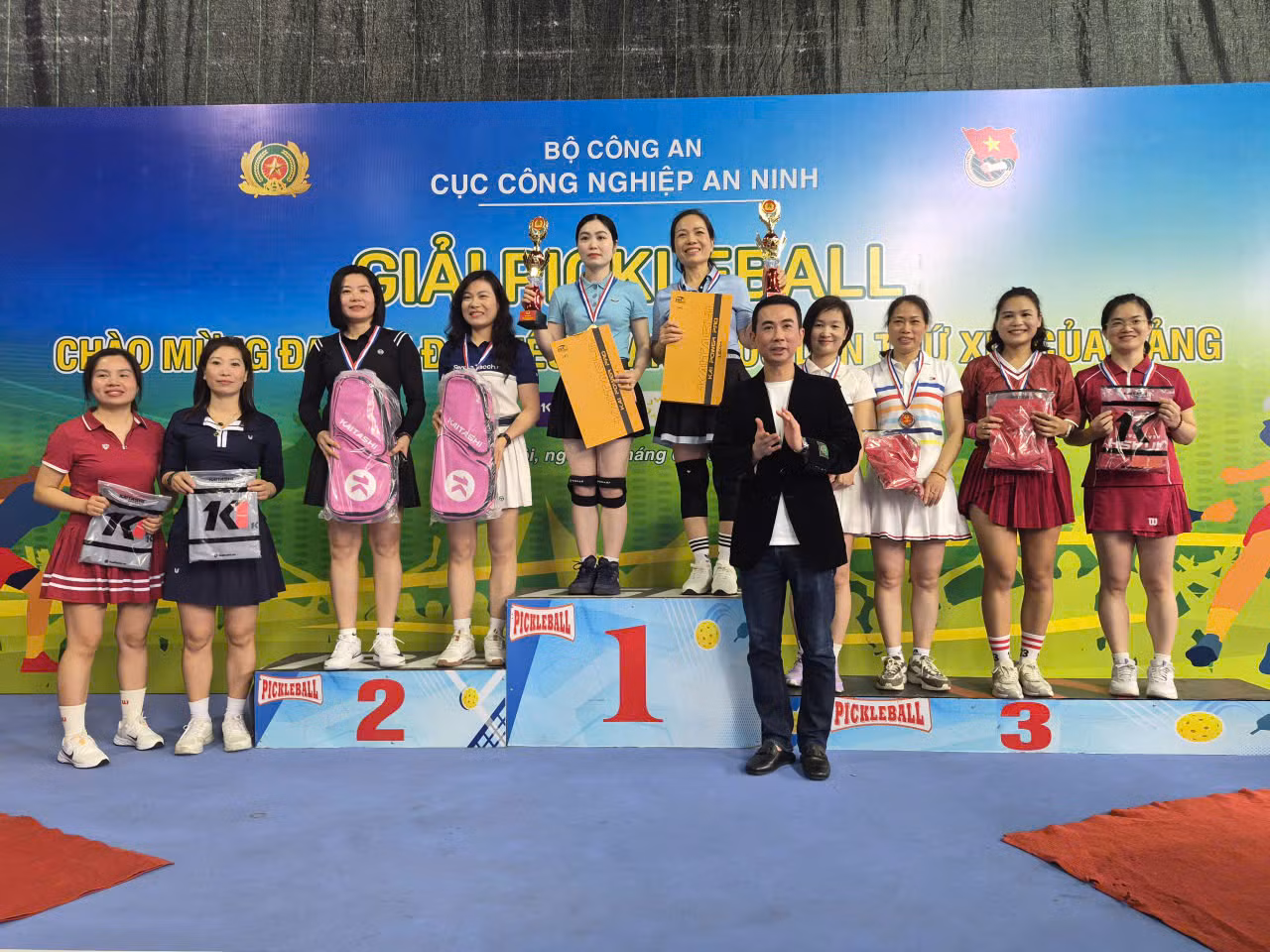 Sôi nổi Giải Pickleball chào mừng Đại hội Đảng lần thứ XIV do Cục Công nghiệp an ninh tổ chức -0
