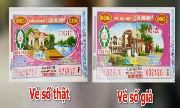 Cảnh báo thủ đoạn lừa đảo đổi vé số trúng thưởng giả