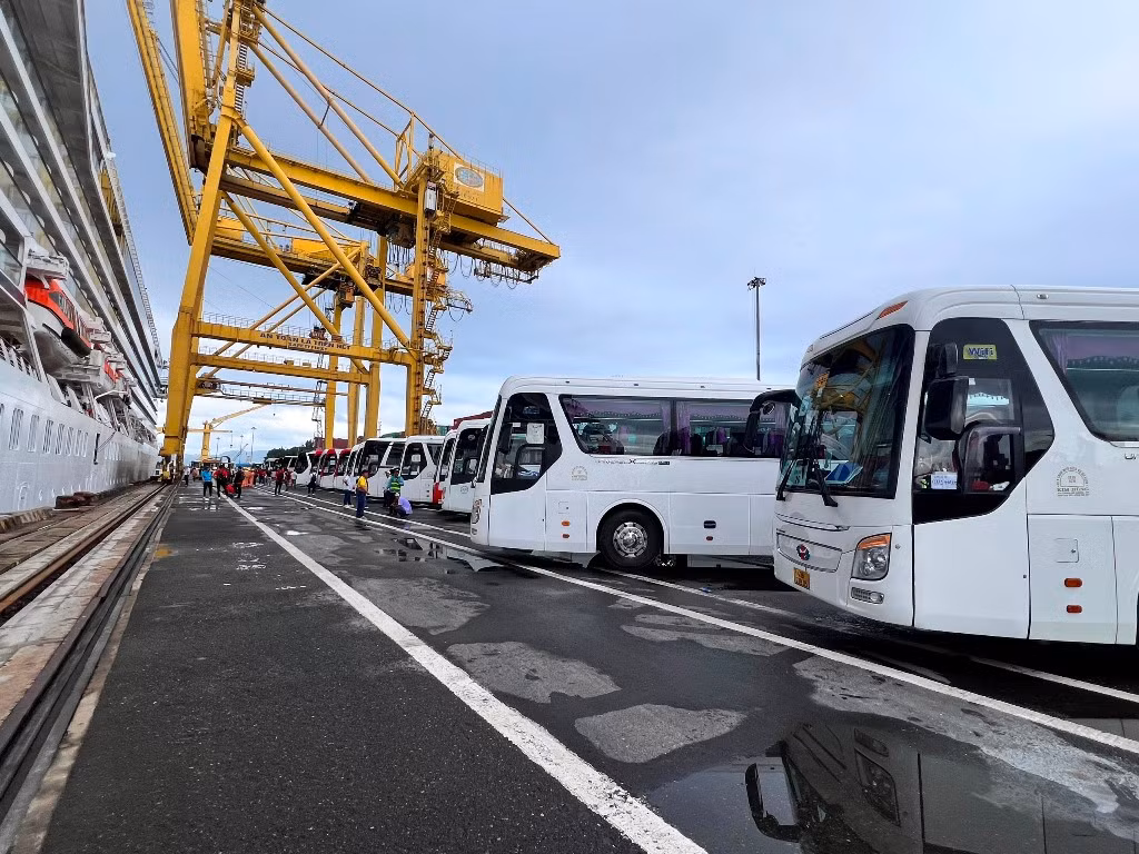 Siêu tàu du lịch của Trung Quốc đưa hơn 700 du khách đến thăm Đà Nẵng -1
