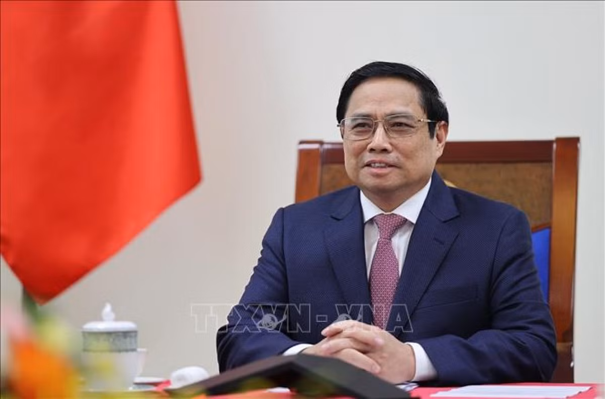 Thủ tướng Phạm Minh Chính điện đàm với Thủ tướng Quốc vụ viện Trung Quốc -0