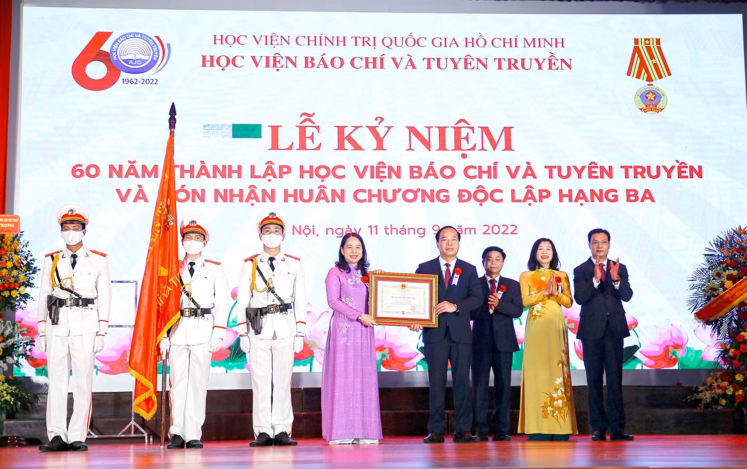 Học viện Báo chí và Tuyên truyền kỷ niệm 60 năm thành lập và đón nhận Huân chương Độc lập hạng Ba -0