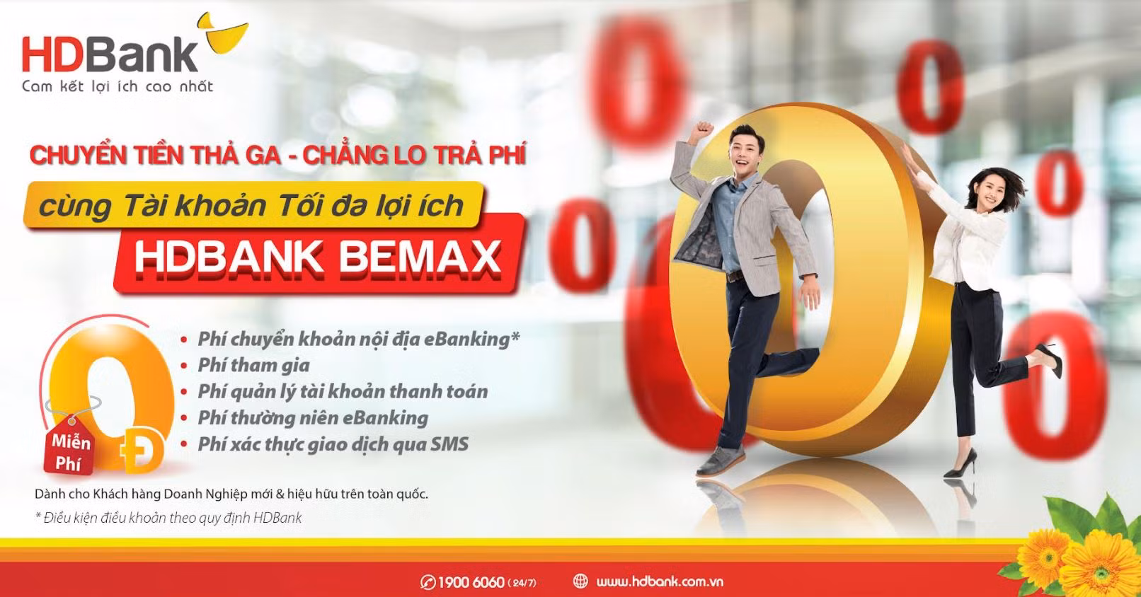 HDBank tiếp tục miễn nhiều loại phí giao dịch trực tuyến với BeMax -0