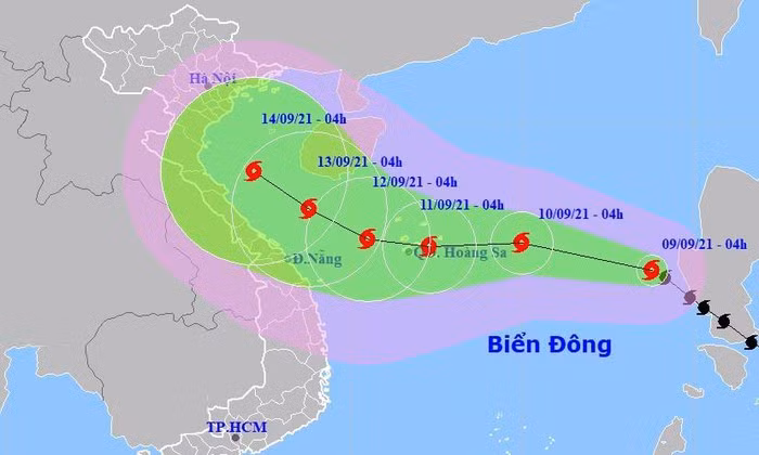 Bão số 5 giật cấp 11, tiếp tục tăng cấp hướng về Bắc bộ -0