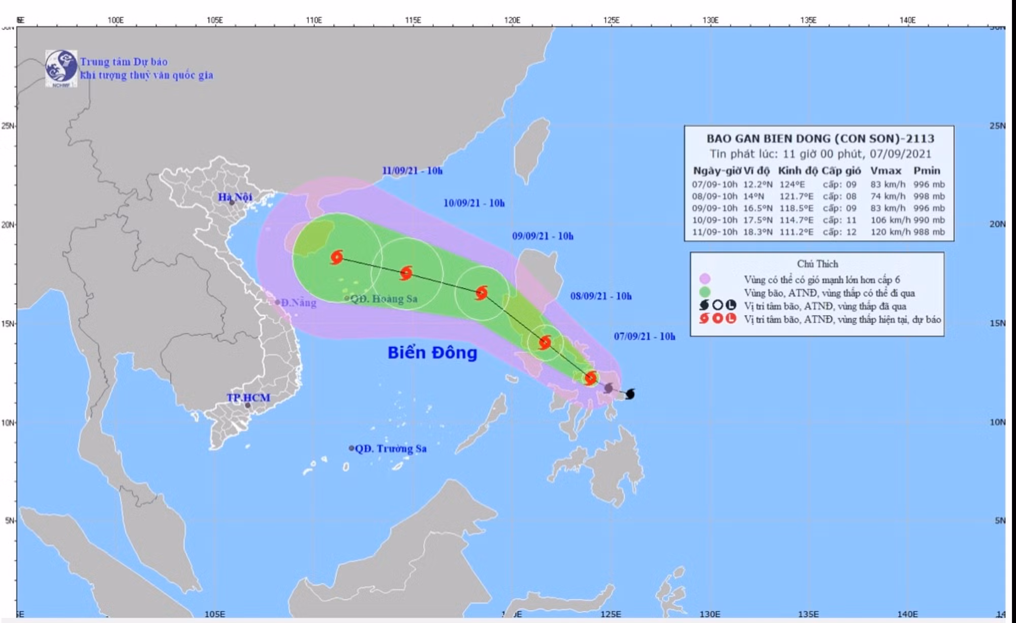 Bộ Công an yêu cầu Công an các đơn vị, địa phương chủ động ứng phó với bão Conson -0