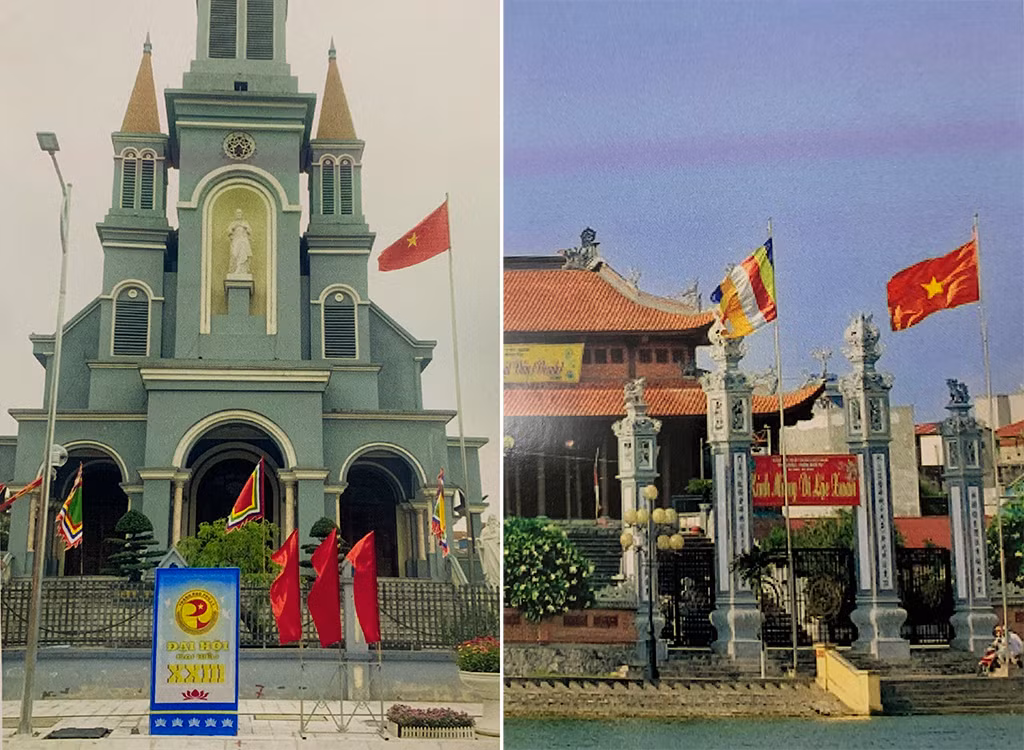 Rợp sắc đỏ cờ Tổ quốc nơi các cơ sở tín ngưỡng, tôn giáo và nhà riêng tín đồ tôn giáo -0