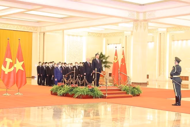 Lễ đón chính thức Tổng Bí thư Nguyễn Phú Trọng và đoàn đại biểu cấp cao Việt Nam -0