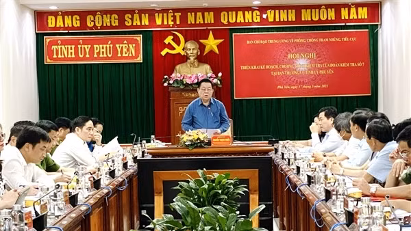 Ban Chỉ đạo Trung ương kiểm tra công tác phòng, chống tham nhũng tại Phú Yên