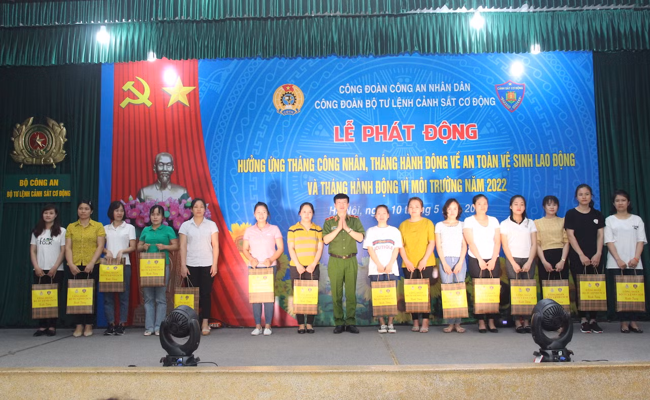 Bộ Tư lệnh Cảnh sát cơ động chăm lo, hỗ trợ đoàn viên Công đoàn trong 
