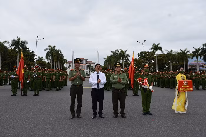 Khai mạc Hội thi Điều lệnh, bắn súng, võ thuật CAND bảng thi số 5 -0