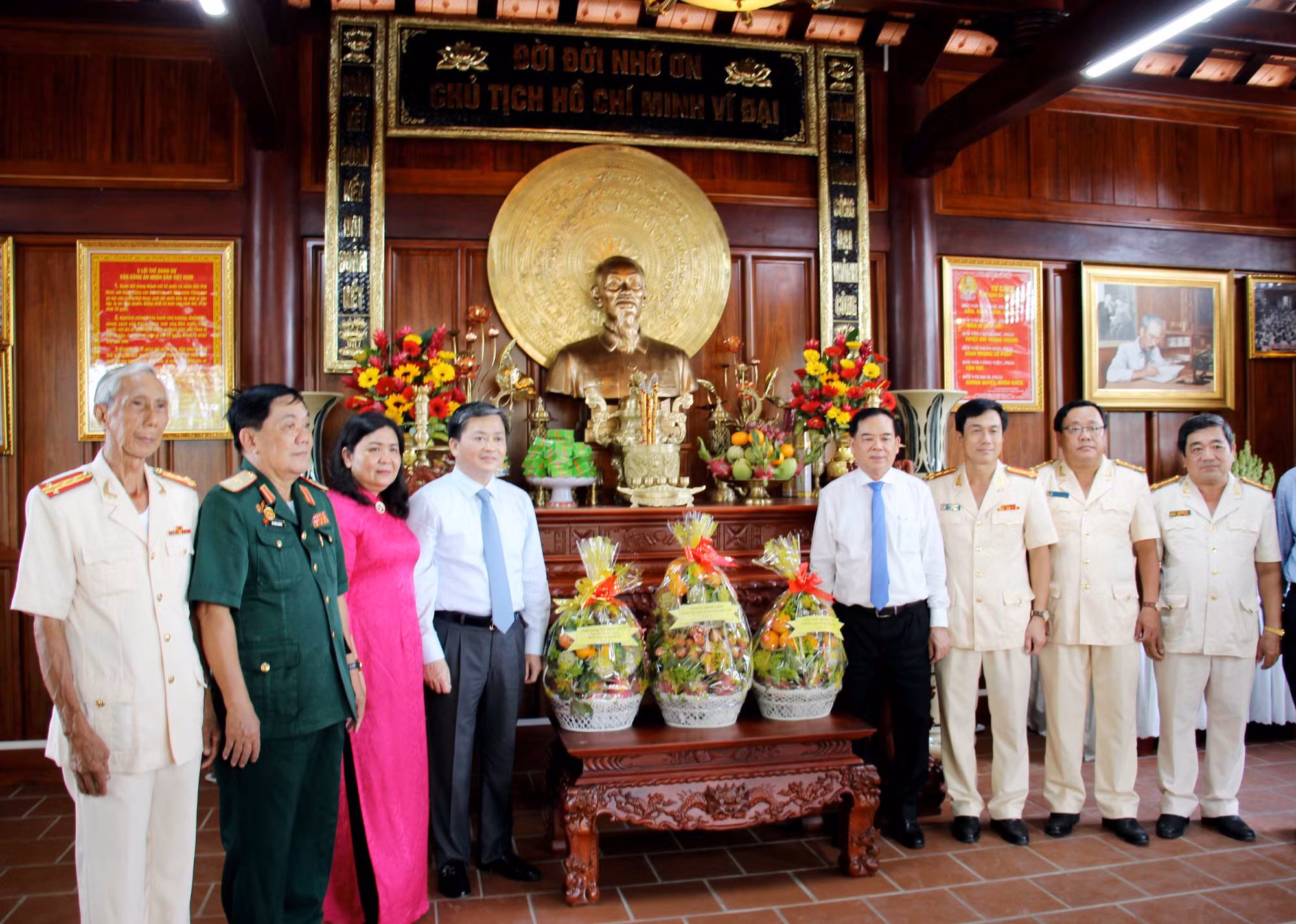Công an các tỉnh Tây Nam Bộ khánh thành Nhà tưởng niệm Chủ tịch Hồ Chí Minh -0