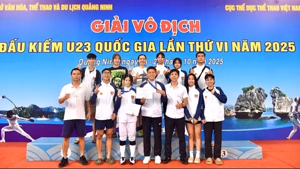 Thể thao CAND đoạt nhiều huy chương tại Giải Vô địch Đấu kiếm U23 Quốc gia 2025