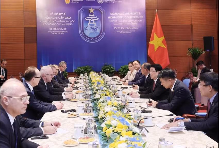 Chủ tịch nước Lương Cường tiếp Tổng Công tố Liên bang Nga -0