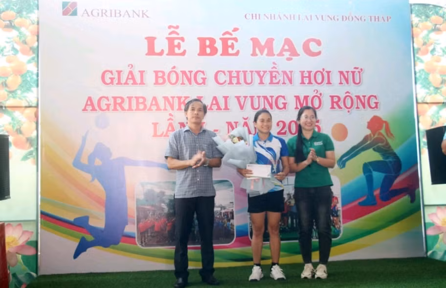 Bế mạc “Giải bóng chuyền hơi nữ Agribank Lai Vung mở rộng lần I năm 2025” -0