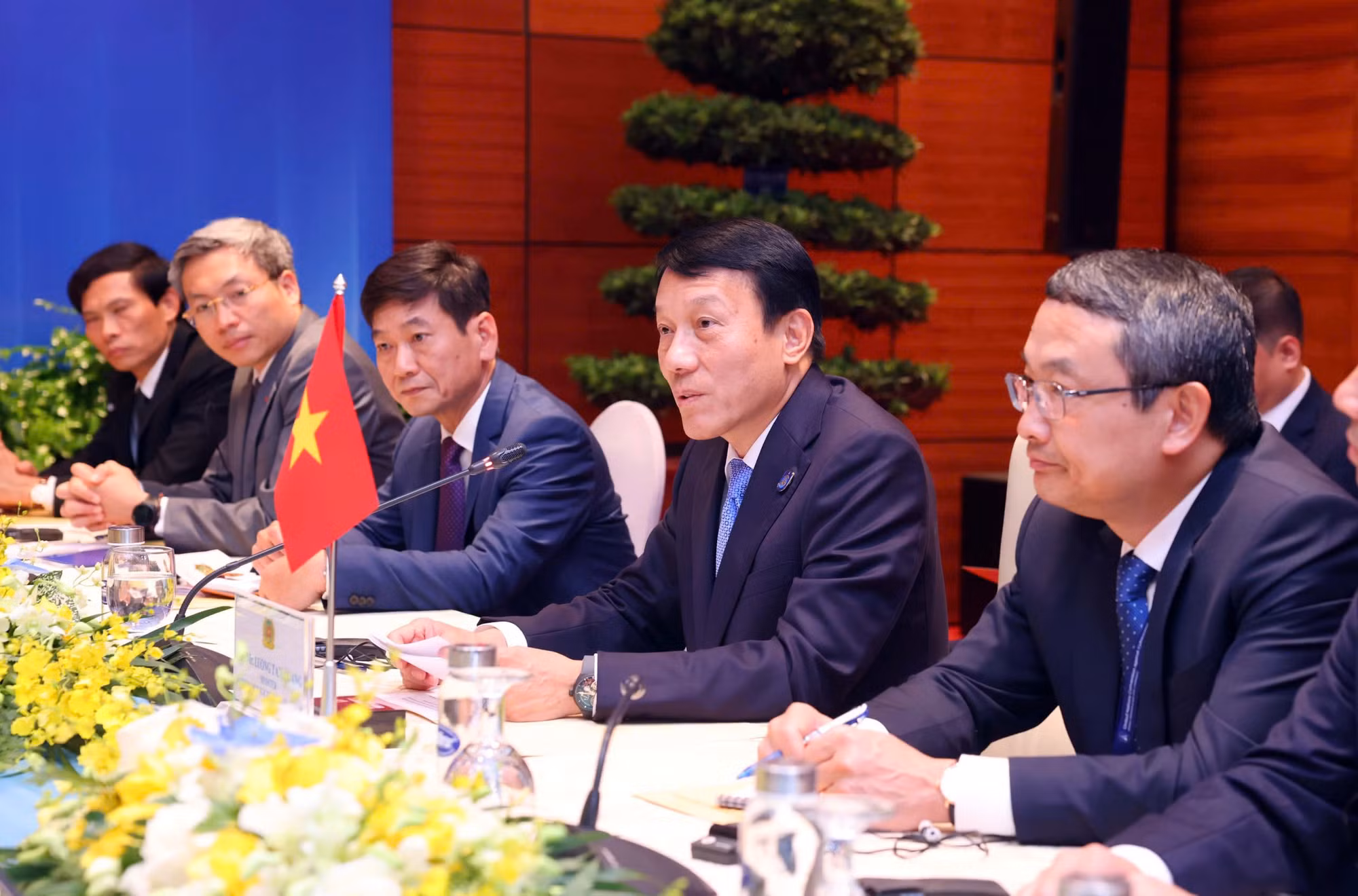 Bộ trưởng Lương Tam Quang tiếp khách quốc tế nhân dịp Lễ mở ký Công ước Hà Nội -0