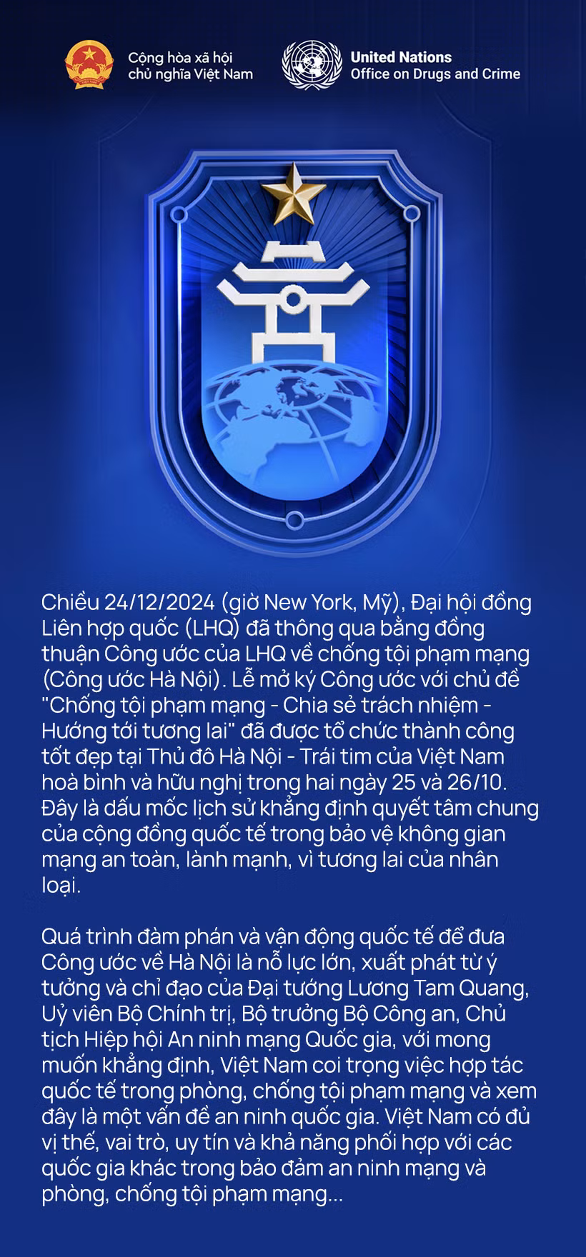 Dấu ấn Bộ Công an tại Công ước Hà Nội -0